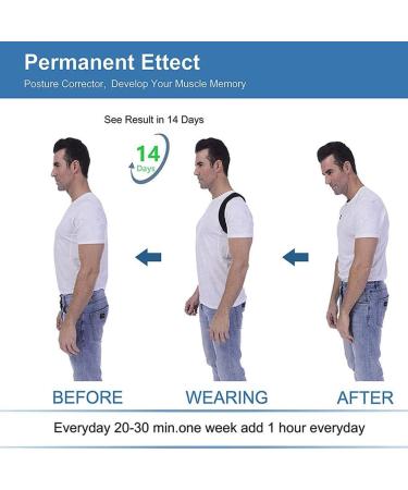 ZUIAI Posture Corrector Spine Back Shoulder Support Band Adjustable Brace Correction Humpback(L) Large B - Buy Online on GoSupps.com