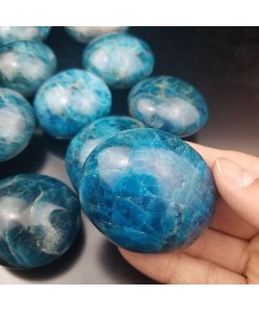 Natural Blue Apatite Palm Polished Quartz Crystal Collection Gemstone 1PC Reiki Stone ERTEYIN - Buy Online on GoSupps.com