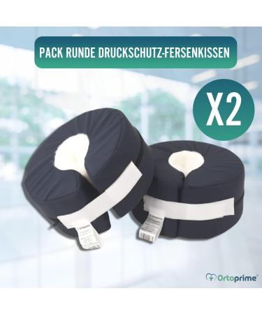 Ortoprime 2 Round Antidecubitus Heel Cushion | Waterproof Ergonomic Padding for Elbows & Feet | Adjustable Orthopedic Pressure Relief - Buy Online on GoSupps.com