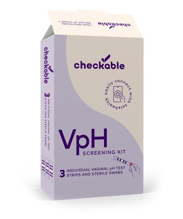 Checkable Vaginal pH Screening Strips Quick Results Vaginal pH Balance Screening Strip and Yeast Infection Treatment for Women - 3 Count