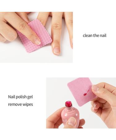 BLUERISE 1000Pcs Pink Nail Polish Remover Pads - Lint Free Nail Wipes for Eyelash Extension Glue Cleaning - Soft & Absorbable - 1000 Count - Buy Online on GoSupps.com