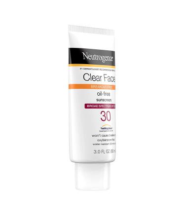 Neutrogena Clear Face Liquid Sunscreen SPF 30 for Acne-Prone Skin - 3 fl. oz - Buy Online on GoSupps.com