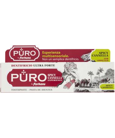 Forhans Puro Spicy Cannella Toothpaste Ultra Forte 75ml - Premium Oral Care for Fresh Breath Global Shipping - Buy Online on GoSupps.com
