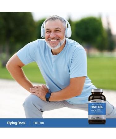 Piping Rock Fish Oil Omega 3 Supplement | 1400 mg | 190 Softgels | for Women and Men | Triple Strength | with EPA & DHA | Non-GMO & Gluten Free - Buy Online on GoSupps.com