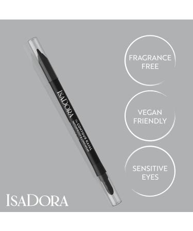  Isadora IsaDora Perfect Contour Kohl Strong Hold No Smudges Black Kohl Pencil Ideal for Smoky Eyes Highly Pigmented and Hypoallergenic Easy to Apply Intense Black Eyeshadow Pencil - Buy Online on GoSupps.com