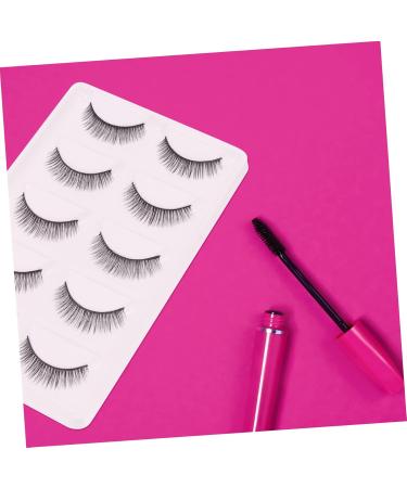 FRCOLOR 10 Pairs Short False Eyelashes False Eye Lashes Fiber Makeup Eyelashes Reusable Manmade Eyelashes Fake Lashes Natural Eyelashes Stage Eyelash Extend Artificial Fiber 3d Slim Black - Buy Online on GoSupps.com