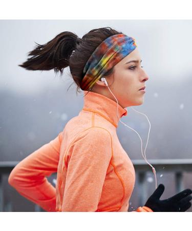 NODG 6 Piece Tie Dye Headbands - Fashionable Boho Knot Turban Headbands for Women - Buy Online on GoSupps.com