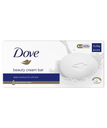 Dove Original Beauty Bar soap with Moisturising Cream 6 x 90 g - Buy Online on GoSupps.com