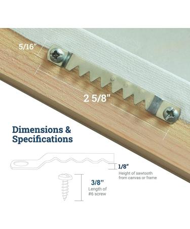 10 Pack Large Sawtooth Hangers with Screws for Canvas - Easy Hanging Solution - Buy Online on GoSupps.com
