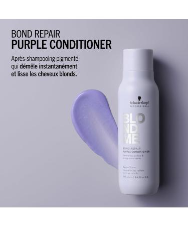 Schwarzkopf Professional BLONDME Bond Repair Purple Conditioner Apr s Shampooing Neutraliser Sous Tons Jaunes Cheveux Color s claircis D color s Profond ment Nourrissant Et D m lant 250 ml - Buy Online on GoSupps.com
