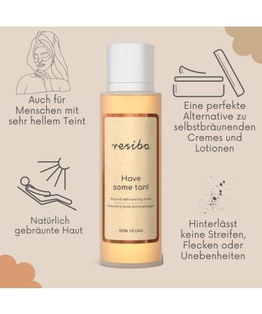 RESIBO natural self-tanning face toner 100 ml - Buy Online on GoSupps.com