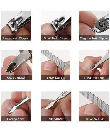 Keiby Citom Manicure Set 18pcs Professional Nail Clippers Kit Pedicure Care Tools-Stainless Steel Grooming Tools with Rose Gold PU Leather Case for Travel & Home (Rose Gold) - Buy Online on GoSupps.com
