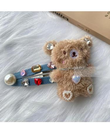 hgnxa Sweet Hair Clip Cartoon/Bear Shape Snap Hairpin Plush Hair Clip for Ponytail Bangs Hairpins for Teens Children Rabbit - Buy Online on GoSupps.com