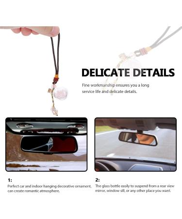 Minkissy 1pc Essential Oil Perfume Bottle Car Diffuser Auto Perfume Bottle Pendant Car Hanging Car Crystal Hanging Accessories Car Interior Ornament Crystal Car Glass Five Elements Stone Assorted Color - Buy Online on GoSupps.com