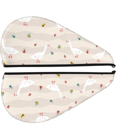 Funny Goose1 Microfiber Hair Towel | Super Absorbent Coral Velvet Wrap for Long Curly & Thick Hair - Quick Dry for Women - Buy Online on GoSupps.com