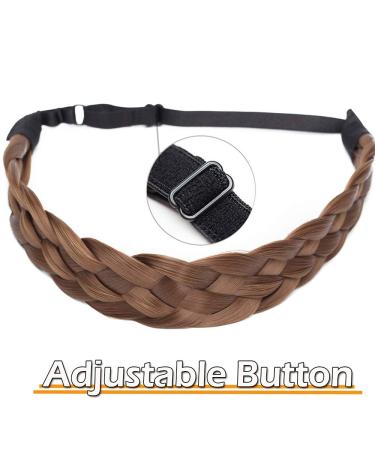 Silk-Co Women s Light Brown Braided Hair Band | Elastic 5-Strand Headband for Weddings & Vintage Styles | Hair Tie & Extensions 3.8cm Wide - Buy Online on GoSupps.com