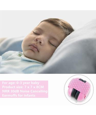 Insertkoo Adjustable Ear Protection for Newborns | Safety Headphones for Babies (0-3 Years) | Foldable Noise Suppression & Sleeping Headphones - Pink - Buy Online on GoSupps.com