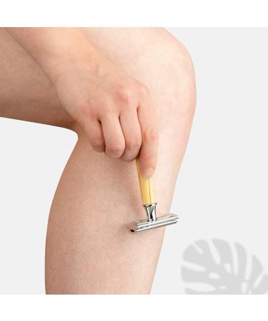 Ecoroyal Olive Wood Razor Plane for Men & Women | Plastic-Free Wet Razor with 10 Blades | Eco-Friendly Zero Waste Safety Razor - Buy Online on GoSupps.com