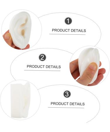 Healvian 2 Pairs Artificial Ear Models for Earrings | Silicone Right Ear Imitation | Perfect for Piercing & Body Training Tools - Buy Online on GoSupps.com