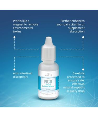 Waiora Natural Cellular Defense (NCD) Liquid Drops for Immune System & Gut Health - Men & Women Supplements (0.5oz, 2 CT) - Buy Online on GoSupps.com