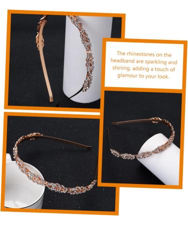 MAGICLULU hair accessories trend grace Metal European and American headband Fashion woman Rhinestones Headband Glitter Headband For Women's Hair crystal headgear scarf - Buy Online on GoSupps.com