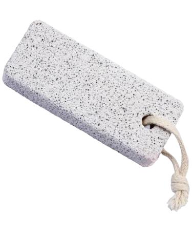 Pumice Stone for Feet Foot Scrubber for Dead Skin Removal Hands & Feet Exfoliator Natural Foot File and Callus Remover Easy to Use Clean Dry Skin White