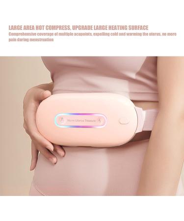 Portable Heating Pillows for Cramps & Back Pain - 3 Gears Fast Warming Intelligent Massage | Pink Electric Waist Belt Gifts for Women & Girls - Buy Online on GoSupps.com