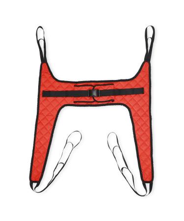 Full Body Sling Patient Lift Bathroom Transfer Hammock Universal 4-Point Transfer Sling Red