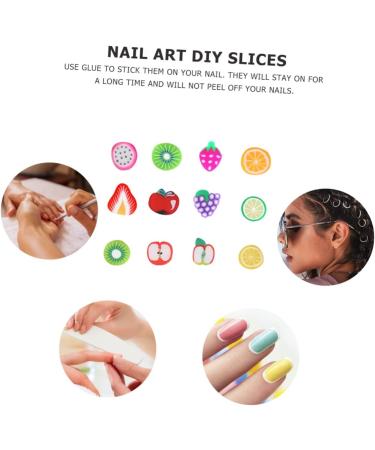 Beaupretty 7200 Pcs Accessories flowers Scrapbook Embellishments fruit scrapbook decorate Makeup Tools decorative sheet Charm nail art fruit decorations Nail chips manicure - Buy Online on GoSupps.com