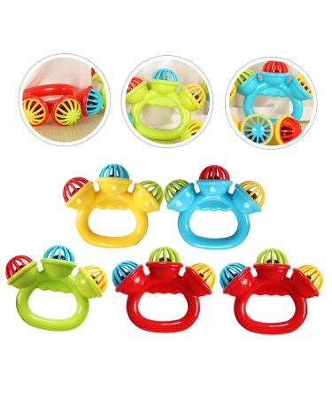 SAFIGLE 15 Pcs Hand Bell Newborn Boy Toys | Infant Teether Toy Set | Portable Plastic Baby Teether | Random Color | 10X8.5CM | Pack of 3 - Buy Online on GoSupps.com