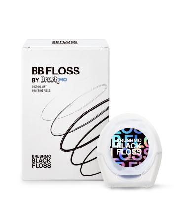 Brushmo Black Floss Dental floss Expanding Woven Dental flowed microCrystalline wax 50m black mint 1er 100 days of use 50.00 m (1 Pack) - Buy Online on GoSupps.com