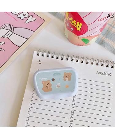 Qingsi Bear Green Contact Lens Box - Cute & Stylish Storage Solution for Lenses - International Shipping Available - Buy Online on GoSupps.com