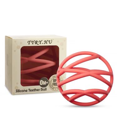 Baby Sensory Teether Ball - Grasping Activity Toy for 3-12M Boys and Girls | BPA-Free Silicone Chew Toy for Teething Relief - Buy Online on GoSupps.com