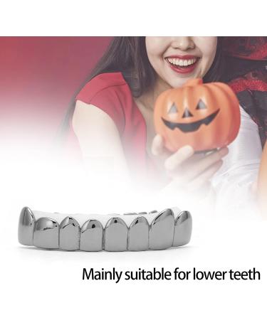 Yuyte Gold Grills for Men & Women - Hip Hop Style Lower Teeth Grillz | Halloween Cosplay Tooth Accessories - Buy Online on GoSupps.com