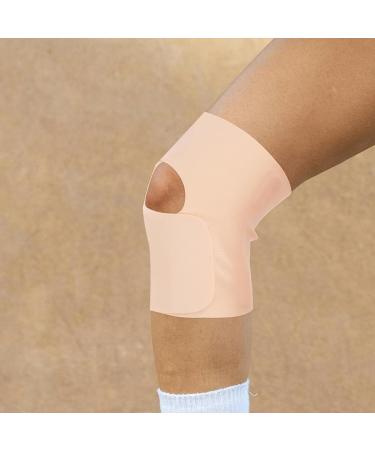 Knee Brace Compression Sleeve for Support in Running Gym Hiking | Beige Knee Support for Sports - Buy Online on GoSupps.com
