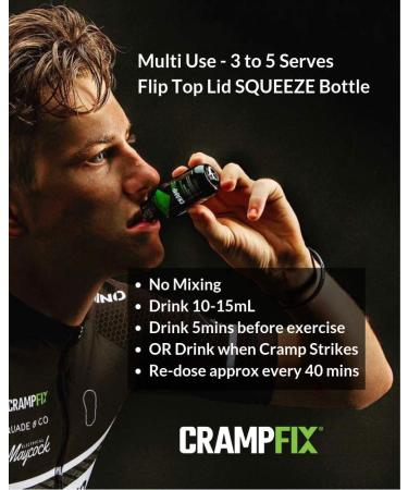 CrampFix Sports Shot  Prevents and Stop Muscle Cramps in Seconds  Gluten Free Cramp Defense for Leg Cramps  Calf Cramps  16 Serve Variety Pack - Buy Online on GoSupps.com