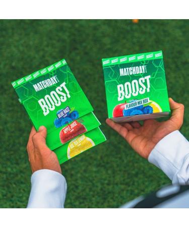 Matchday Nutrition Boost Mix Box Starter Pack | 3 Flavors | ATP Booster | Sports Drink with Amino Acids & Carbs | 15 Portions for Speed Explosiveness & Endurance | International Shipping Available - Buy Online on GoSupps.com