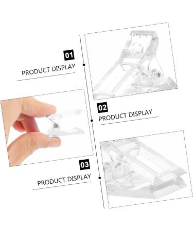 Mikinona 12pcs Nail Clip Nail Fixing Clips Nail Binder Clips Led Builder Clamps Nail Tip Fixing Clamp Nails Kits Manicure Extension Led Kit Finger Clip White Plastic Shaping Mold Clamp 4X3X2CM White - Buy Online on GoSupps.com