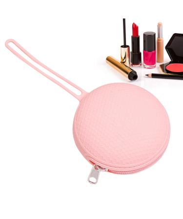 Generic silicone pacifier holder ETUI silicone pacifier container-portable waterproof silicone storage bag |Cute small storage bag with zipper and rope for small pink b