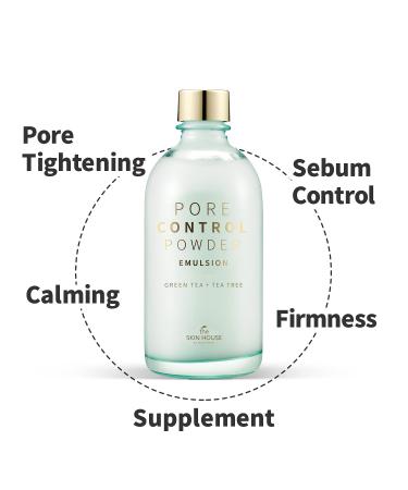 The Skin House Pore Control Powder Emulsion 130ml | Moisturizer for Combination Skin | Pore & Sebum Control | International Shipping Available - Buy Online on GoSupps.com