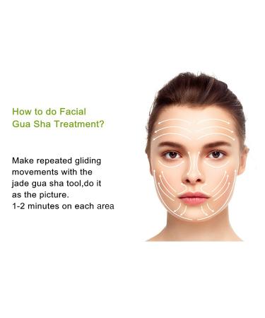 Natural Jade Gua Sha Facial Tools | Heart Shape Massage Scraper for Spa & Face Lift - Reduce Puffiness & Tighten Skin - Buy Online on GoSupps.com