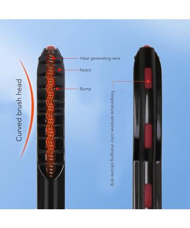 Heatedh Curler with 3 Gear Temperature Adjustment Built-in Battery LED Display Fits Lashes Use Mascara (White) - Buy Online on GoSupps.com