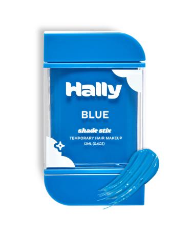 HALLY Shade Stix - Temporary Hair Makeup, Patent-Pending One-Day Washable Hair Color, Transfer Proof - Replace Messy Chalk, Spray and Wax with One Wash Hair Color for Kids, Teens, and Adults - Blue