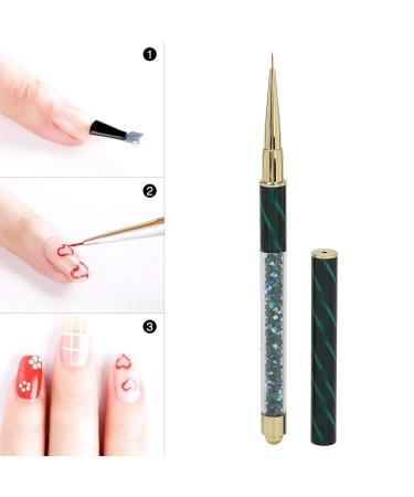 Manicure Liner & Dotting Pen for Nail Art - Dark Green Strass Picker Tool for DIY Decoration - Buy Online on GoSupps.com
