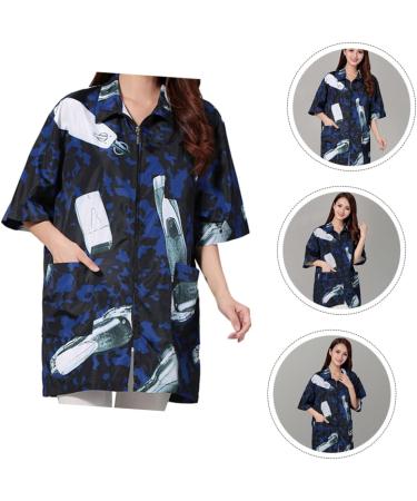 Work Clothes Pedicure Toe Separators Staff Clothing for Barber Hairdressing Salon Uniform Hair Salon Special Uniform Hairdresser Special Smock Hair Salon Supply Fabric Shawl 77X47X2CM - Buy Online on GoSupps.com