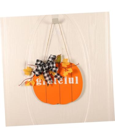 STOBAZA Leaf Pendant Pumpkin Garland Wall Craft Front Decoration Adornment Decor Wreath Door Wooden Maple - Buy Online on GoSupps.com