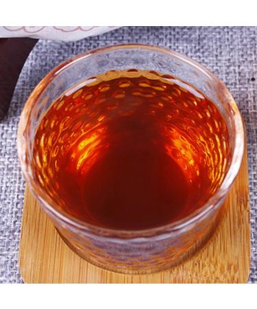 HQZM Choice Of Quality Yunnan Banzhang Golden Bud 357g Puer Ripe Tea Cake More Fragrant As It Ages - Buy Online on GoSupps.com