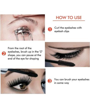 2 in 1 4D Silk Fiber Eyelash Mascara Extra Long Thick & Voluminous Lash Mascara Clump-Free Long Lasting Waterproof & Smudge-Proof Natural Eye Makeup - Buy Online on GoSupps.com