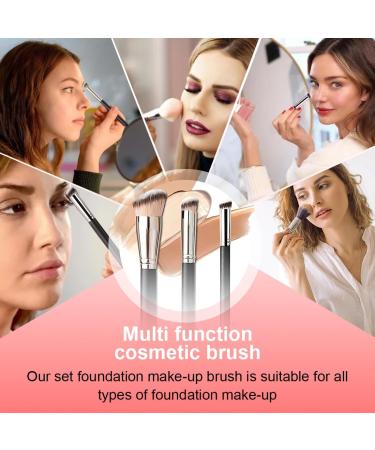 Zeayebsr 3 Pieces Foundation Brush Liquid Foundation Brush Concealer Brush Make Up Brush with Soft Synthetic Fiber Face Make Up Brushes for Creamy Powder or Liquid Foundation - Buy Online on GoSupps.com