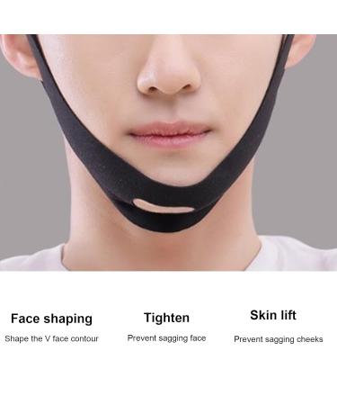 Men's Facial Slimming Strap | Elastic Double Chin Reducer & V-Line Mask | Firming Bandage for Anti-Sagging | Reusable Face Lifting Solution - Buy Online on GoSupps.com